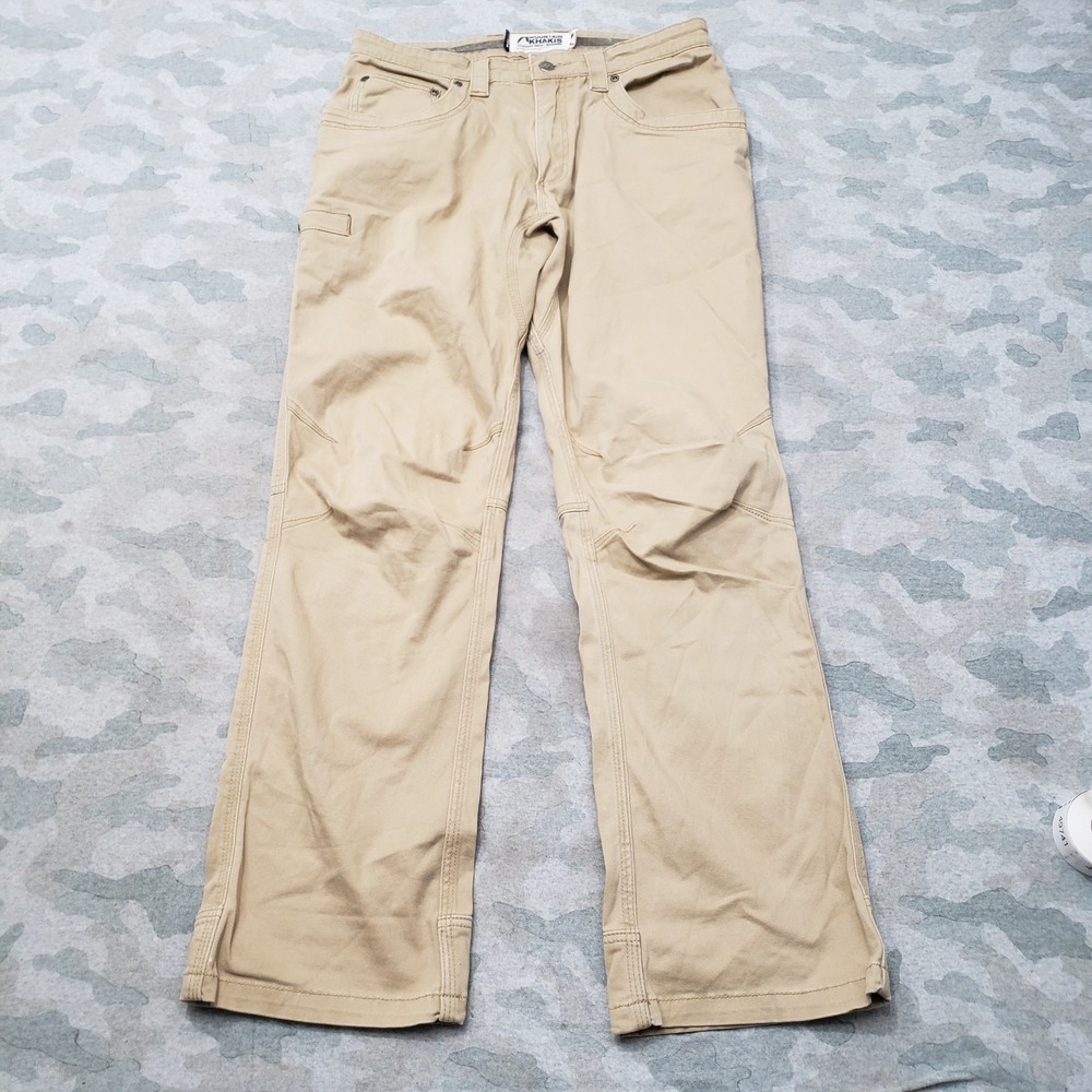 Mountain Khakis Pants Mens 33x32 Tan Straight Leg Outdoors Camp Hiking Trail